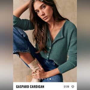 Sezane Gaspard Cardigan - Sage